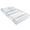 Azar Displays Deluxe Clear Acrylic 5 Piece Set-Square, Narrow, and Large Tray 556226